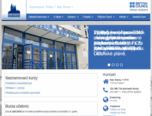 Tablet Screenshot of gymstola.cz